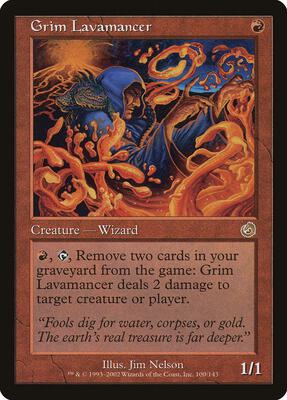 Grim Lavamancer card from Torment