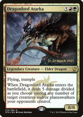 Dragonlord Atarka card from Prerelease Cards