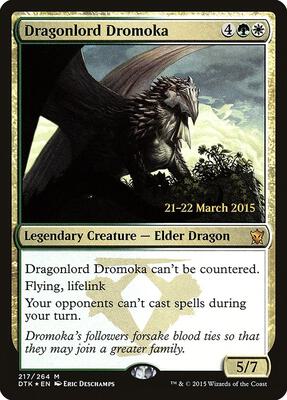 Dragonlord Dromoka card from Prerelease Cards