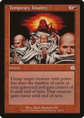 Temporary Insanity card from Torment