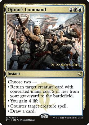 Ojutai's Command card from Prerelease Cards