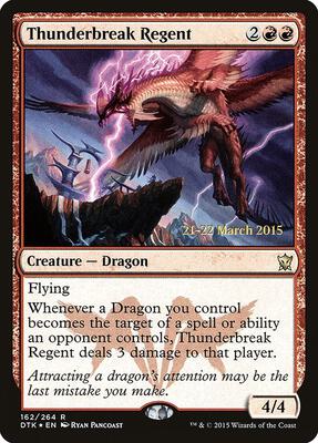 Thunderbreak Regent card from Prerelease Cards