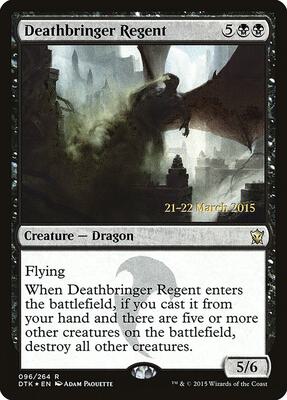 Deathbringer Regent card from Prerelease Cards