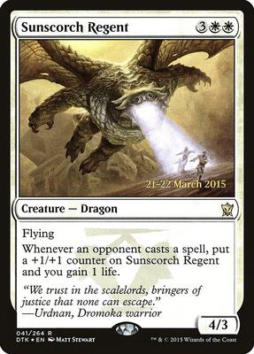 Sunscorch Regent card from Prerelease Cards