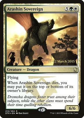 Arashin Sovereign card from Prerelease Cards