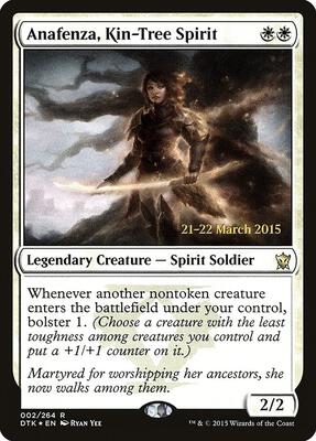 Anafenza, Kin-Tree Spirit card from Prerelease Cards