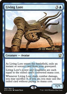 Living Lore card from Prerelease Cards