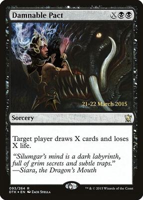 Damnable Pact card from Prerelease Cards