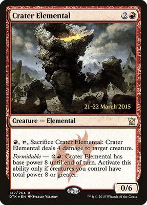 Crater Elemental card from Prerelease Cards