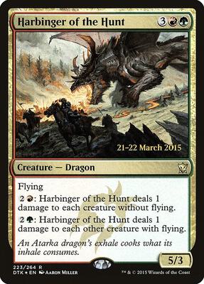 Harbinger of the Hunt card from Prerelease Cards