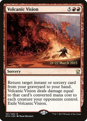 Volcanic Vision card from Prerelease Cards