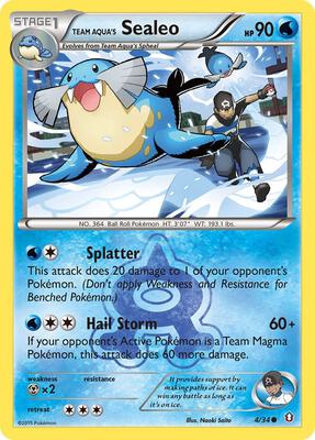 Team Aqua's Sealeo card from Double Crisis