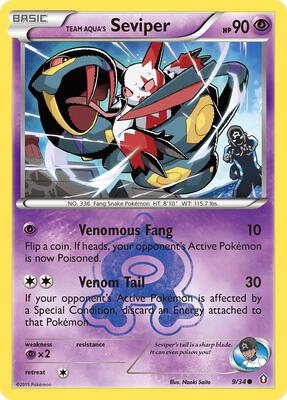 Team Aqua's Seviper card from Double Crisis