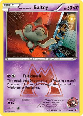 Team Magma's Baltoy card from Double Crisis