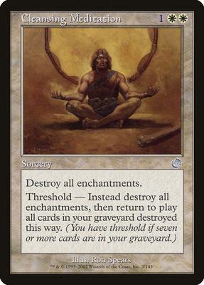 Cleansing Meditation card from Torment