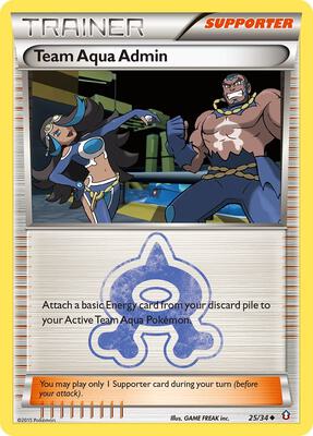 Team Aqua Admin card from Double Crisis