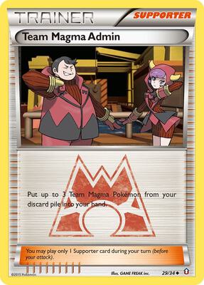 Team Magma Admin card from Double Crisis