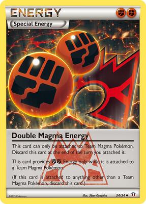 Double Magma Energy card from Double Crisis