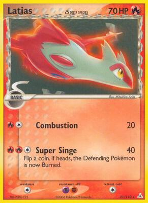 Latias - 21/110 card from Deck Exclusives