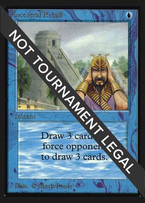 Ancestral Recall (IE) card from International Edition