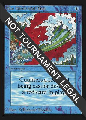 Blue Elemental Blast (IE) card from International Edition