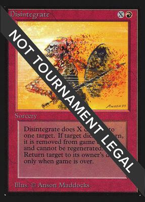 Disintegrate (IE) card from International Edition