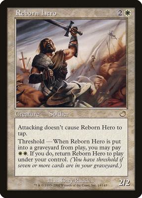 Reborn Hero card from Torment