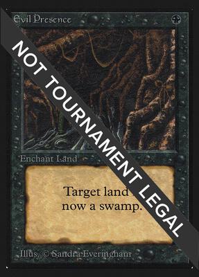 Evil Presence (IE) card from International Edition