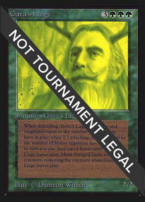 Gaea's Liege (IE) card from International Edition