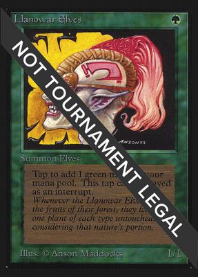 Llanowar Elves (IE) card from International Edition