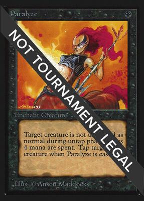 Paralyze (IE) card from International Edition