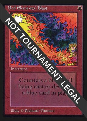 Red Elemental Blast (IE) card from International Edition