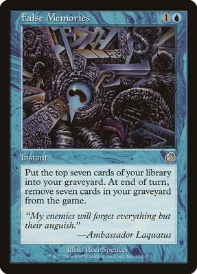False Memories card from Torment