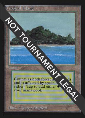 Tropical Island (IE) card from International Edition