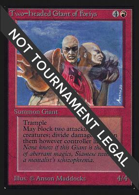 Two-Headed Giant of Foriys (IE) card from International Edition