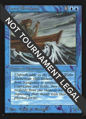 Water Elemental (IE) card from International Edition