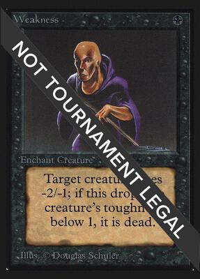 Weakness (IE) card from International Edition