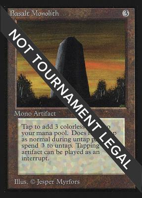 Basalt Monolith (CE) card from Collector's Edition