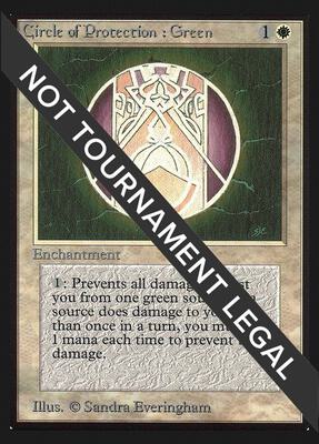 Circle of Protection: Green (CE) card from Collector's Edition