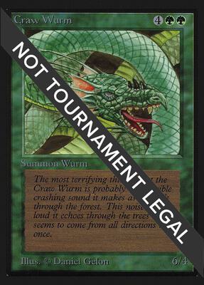 Craw Wurm (CE) card from Collector's Edition