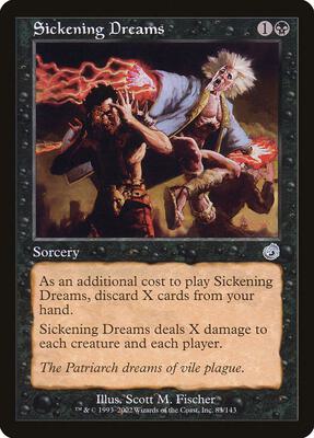 Sickening Dreams card from Torment