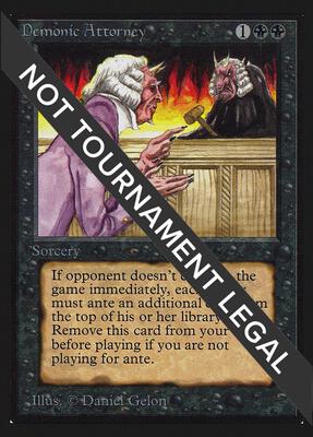 Demonic Attorney (CE) card from Collector's Edition