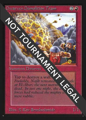 Dwarven Demolition Team (CE) card from Collector's Edition