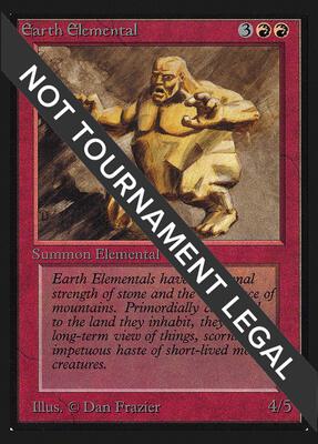Earth Elemental (CE) card from Collector's Edition