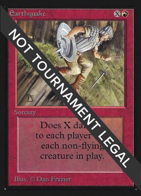 Earthquake (CE) card from Collector's Edition