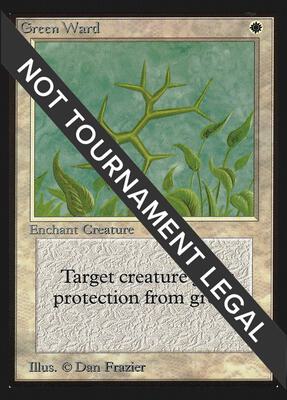 Green Ward (CE) card from Collector's Edition