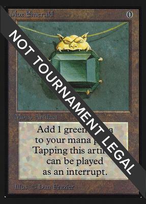 Mox Emerald (CE) card from Collector's Edition