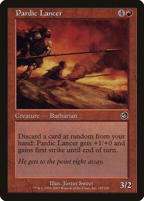 Pardic Lancer card from Torment