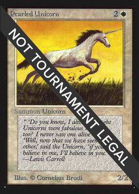 Pearled Unicorn (CE) card from Collector's Edition