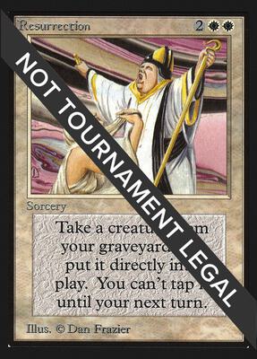 Resurrection (CE) card from Collector's Edition